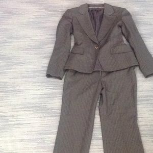 Gray pinstripe dress suit